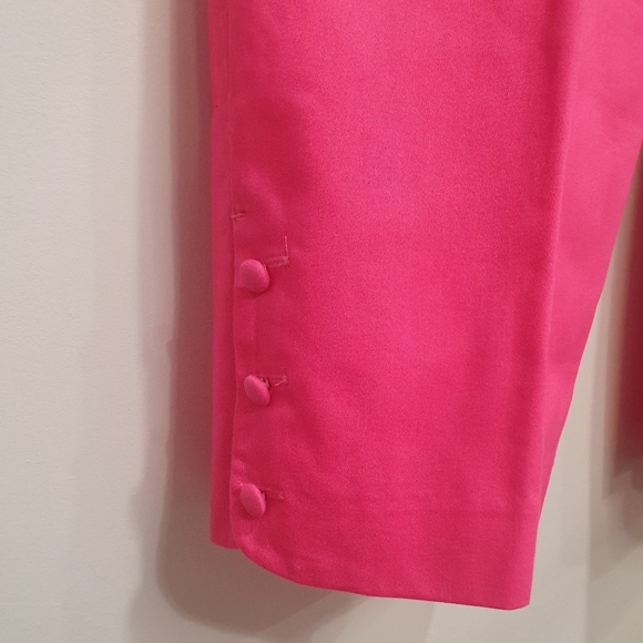 Lily Pulitzer palm beach fit pink straight leg pull on pants, size 14 - Picture 2 of 4